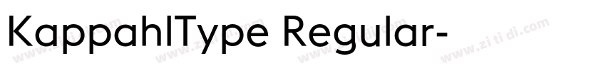 KappahlType Regular字体转换